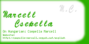 marcell csepella business card